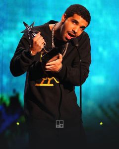 Embattled rapper Drake at a past BET Awards ceremony 